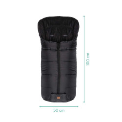 Зимно чувалче за детска количка Fillikid Eco Big - Black