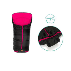 Зимно чувалче за детска количка Fillikid Eco Big - Black and Pink