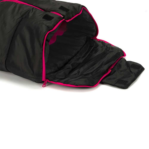Зимно чувалче за детска количка Fillikid Eco Big - Black and Pink
