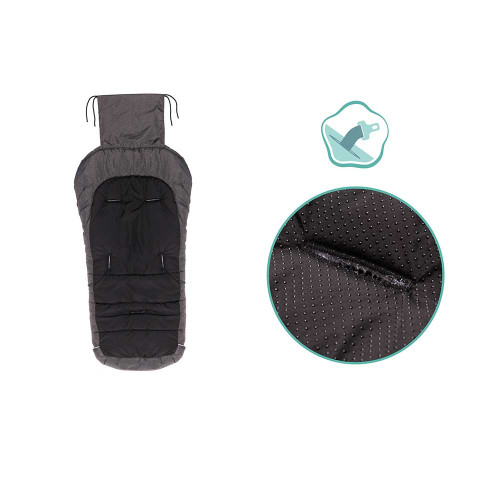 Зимно чувалче за детска количка Fillikid K2 Soft Pongee - Dark Grey Melange