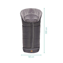 Зимно чувалче за детска количка Fillikid K2 Soft Pongee - Dark Grey Melange
