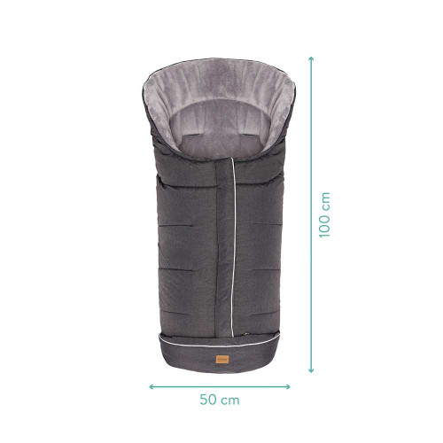 Зимно чувалче за детска количка Fillikid K2 Soft Pongee - Dark Grey Melange