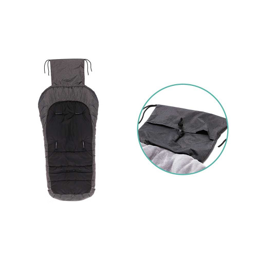 Зимно чувалче за детска количка Fillikid K2 Soft Pongee - Dark Grey Melange