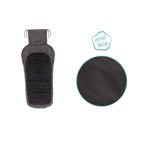 Зимно чувалче за детска количка Fillikid K2 Soft Pongee - Dark Grey Melange