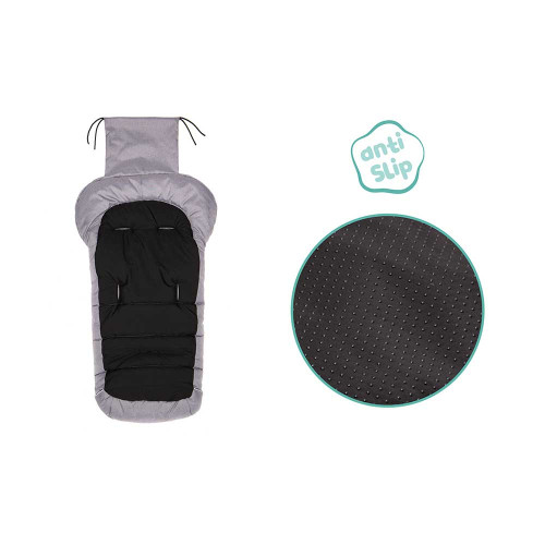 Зимно чувалче за детска количка Fillikid K2 Soft Pongee - Light Grey Melange