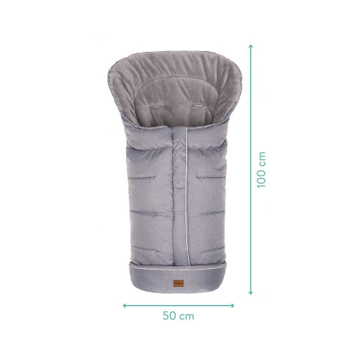 Зимно чувалче за детска количка Fillikid K2 Soft Pongee - Light Grey Melange