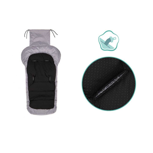 Зимно чувалче за детска количка Fillikid K2 Soft Pongee - Light Grey Melange