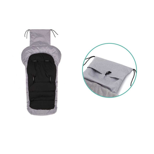 Зимно чувалче за детска количка Fillikid K2 Soft Pongee - Light Grey Melange