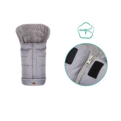 Зимно чувалче за детска количка Fillikid K2 Soft Pongee - Light Grey Melange