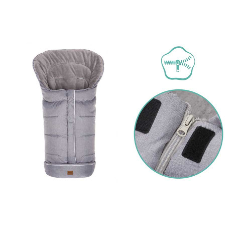 Зимно чувалче за детска количка Fillikid K2 Soft Pongee - Light Grey Melange