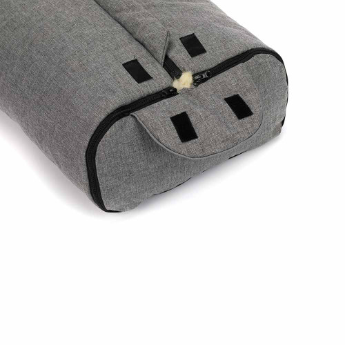 Зимно чувалче за детска количка с овча кожа Fillikid Tacama - Light Grey Melange