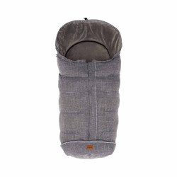 Зимно чувалче за детска количка с патешки пух Fillikid Kibo - Light Grey Melange