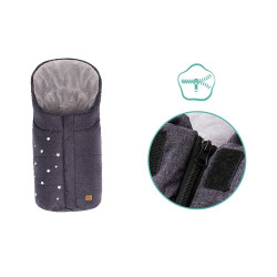 Зимно чувалче за столче за кола група 0 Fillikid Askja Small - Dark Grey Melange