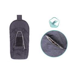 Зимно чувалче за столче за кола група 0 Fillikid Askja Small - Dark Grey Melange