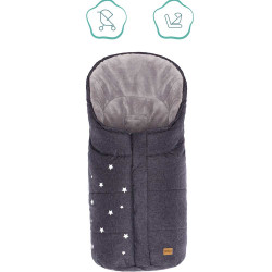 Зимно чувалче за столче за кола група 0 Fillikid Askja Small - Dark Grey Melange
