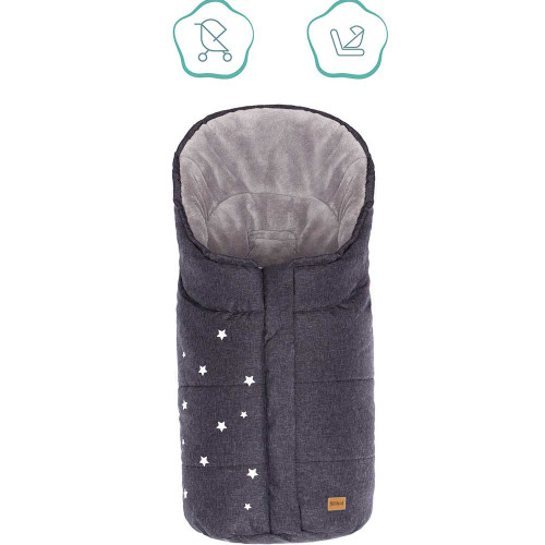 Зимно чувалче за столче за кола група 0 Fillikid Askja Small - Dark Grey Melange