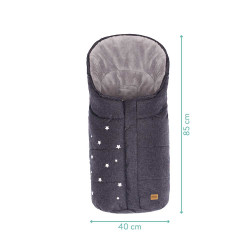 Зимно чувалче за столче за кола група 0 Fillikid Askja Small - Dark Grey Melange