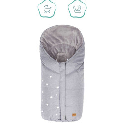 Зимно чувалче за столче за кола група 0 Fillikid Askja Small - Light Grey Melange
