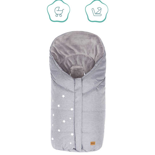 Зимно чувалче за столче за кола група 0 Fillikid Askja Small - Light Grey Melange