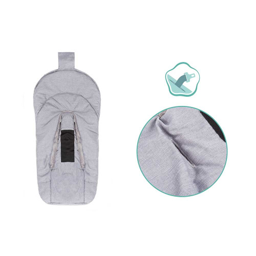 Зимно чувалче за столче за кола група 0 Fillikid Askja Small - Light Grey Melange
