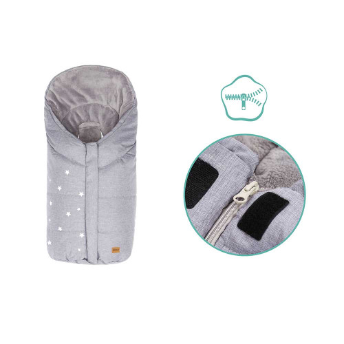Зимно чувалче за столче за кола група 0 Fillikid Askja Small - Light Grey Melange