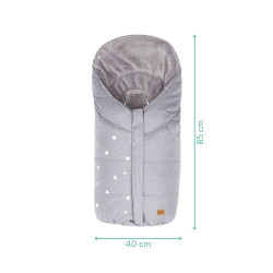 Зимно чувалче за столче за кола група 0 Fillikid Askja Small - Light Grey Melange