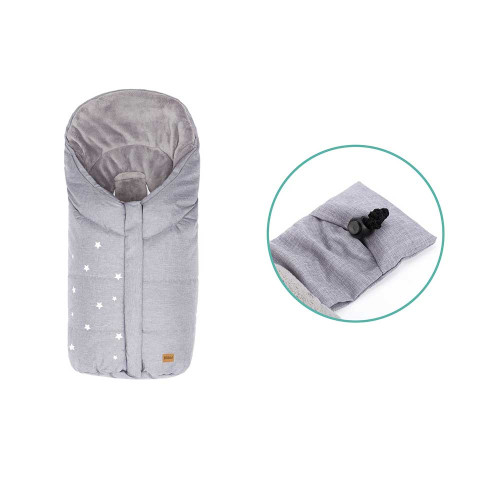 Зимно чувалче за столче за кола група 0 Fillikid Askja Small - Light Grey Melange