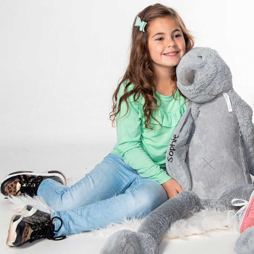 Happy Horse плюшена играчка - Зайчето Richie Giant 92 см - Grey