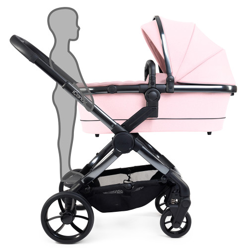Бебешка количка iCandy Peach 7 Complete Bundle - Phantom-Blush и стол за кола Cocoon с ISOFix база