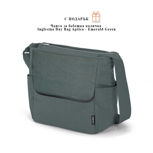 Бебешка количка Inglesina System Duo Aptica - Emerald Green/Lithium