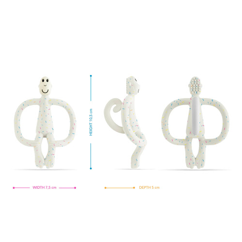 Matchstick Monkey Original Monkey Teething Toy чесалка с апликатор - Confetti