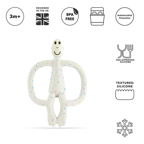 Matchstick Monkey Original Monkey Teething Toy чесалка с апликатор - Confetti