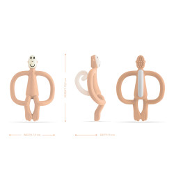 Matchstick Monkey Original Monkey Teething Toy чесалка с апликатор - Peach