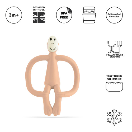 Matchstick Monkey Original Monkey Teething Toy чесалка с апликатор - Peach