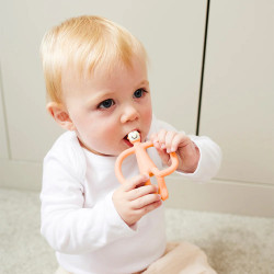 Matchstick Monkey Original Monkey Teething Toy чесалка с апликатор - Peach
