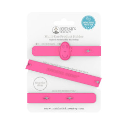 Мултифункционален държач от силикон Matchstick Monkey - Pink