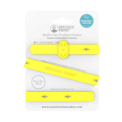 Мултифункционален държач от силикон Matchstick Monkey - Yellow
