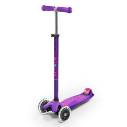 Maxi Micro Deluxe LED тротинетка със светещи колела - Purple