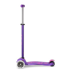 Maxi Micro Deluxe LED тротинетка със светещи колела - Purple