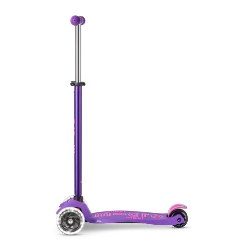 Maxi Micro Deluxe LED тротинетка със светещи колела - Purple