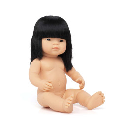 Miniland Baby кукла момченце 38 см с розова блузка