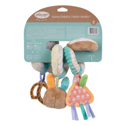 Мека плюшена спирала за количка или бебешка кошара Twirly Whirly Fauna Friends Playgro 
