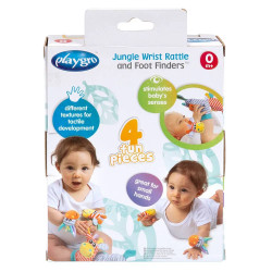 Playgro Гривни-дрънкалки и чорапки Джунгла Refresh, 0м+