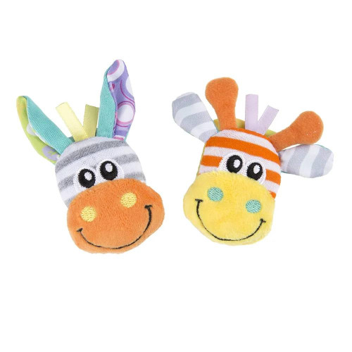 Playgro Гривни-дрънкалки и чорапки Джунгла Refresh, 0м+