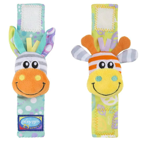 Playgro Гривни-дрънкалки и чорапки Джунгла Refresh, 0м+