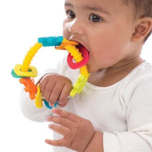 Playgro Играчка 2-в-1 дрънкалка и гризалка Триъгълник, 3м+