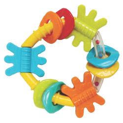 Playgro Играчка 2-в-1 дрънкалка и гризалка Триъгълник, 3м+
