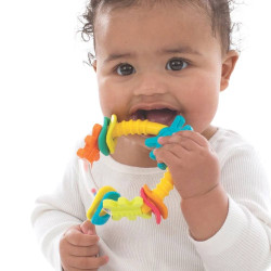 Playgro Играчка 2-в-1 дрънкалка и гризалка Триъгълник, 3м+