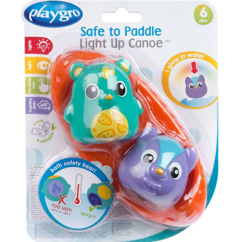Playgro Safe to Paddle Light Up Canoe кану със светлини и термосензор