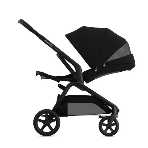 Детска количка 2в1 с автоматично сгъване RedsBaby Onix - Platinum Black Twill